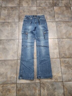 Vintage Y2K Yagi Women's 29x34 Large Bootcut Cargo Stretch Indie Denim Jeans